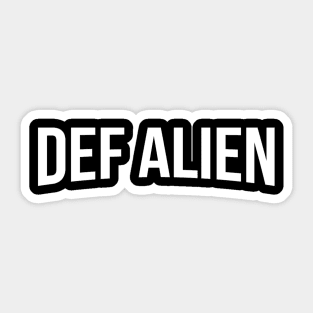 DEF ALIEN NET-FLIX RMX LOGO Sticker